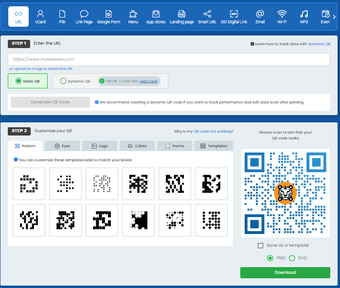 QR Code Tiger